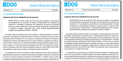 La Xunta de Galicia convoca nuevas subvenciones para autoconsumo y energías renovables térmicas