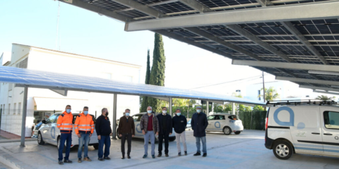 La empresa municipal de aguas de Jávea pone en marcha su quinta instalación de autoconsumo