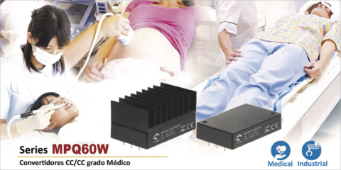 Convertidores MPQ60W para equipos médicos eléctricos que requieren máxima seguridad