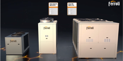 Nueva gama de enfriadoras y bombas de calor de media y gran potencia Ferroli