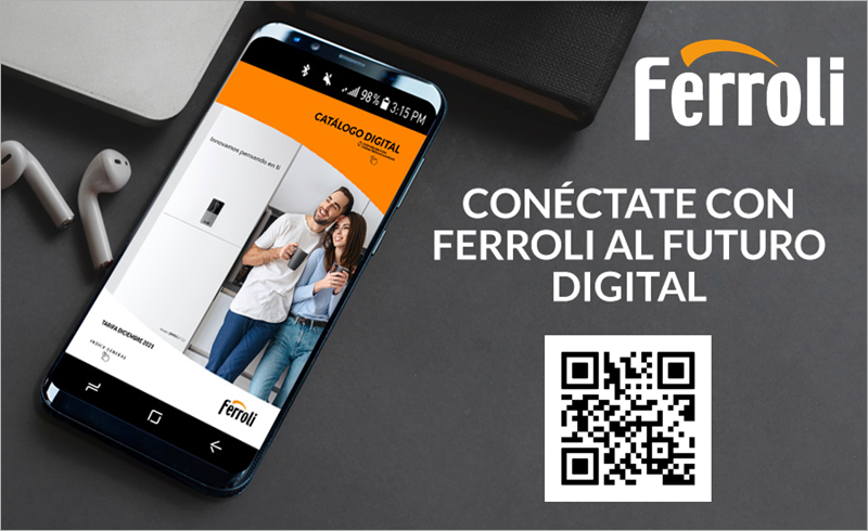 Catálogo-Tarifa Digital de Ferroli con sus últimos avances en calefacción y climatización