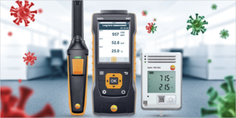 Soluciones y equipos de Testo para medir y garantizar la calidad del aire interior