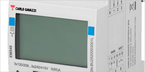 Nuevos analizadores de energía EM530 y EM540 de Carlo Gavazzi para mediciones más completas