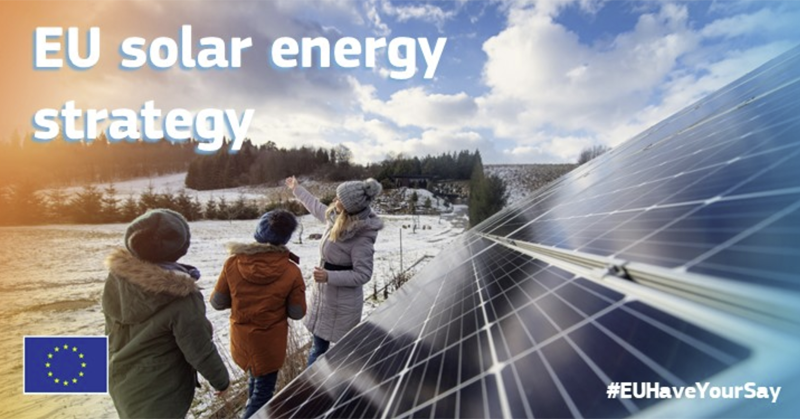 consulta pública para preparar la nueva estrategia sobre energía solar en la UE