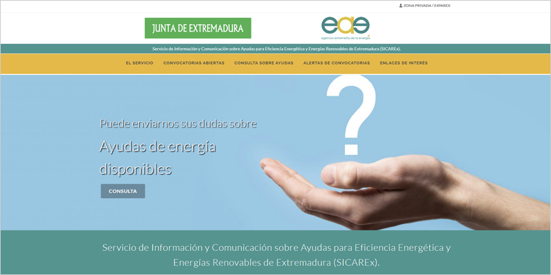 web del servicio