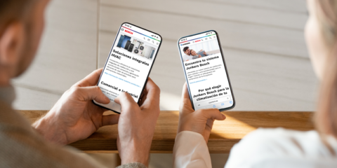 Bosch Termotecnia renueva sus páginas web para hacerlas más accesibles desde los móviles
