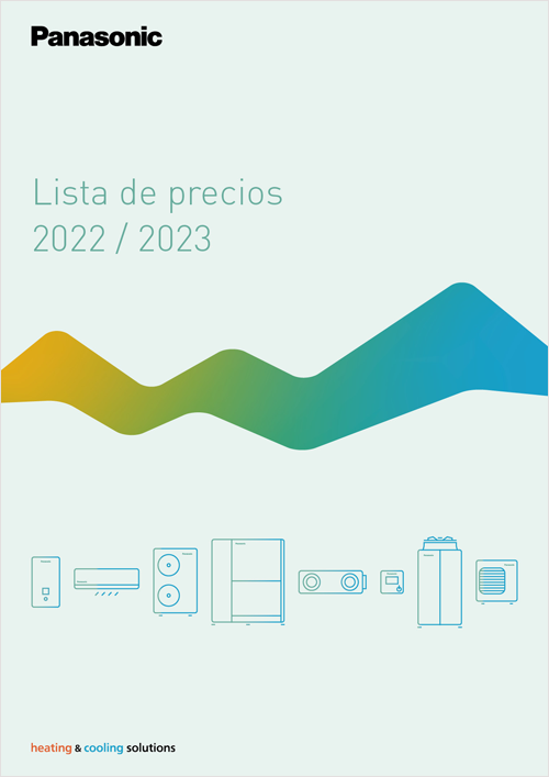 Foto portada catálogo Panasonic tarifa de precios 2022.