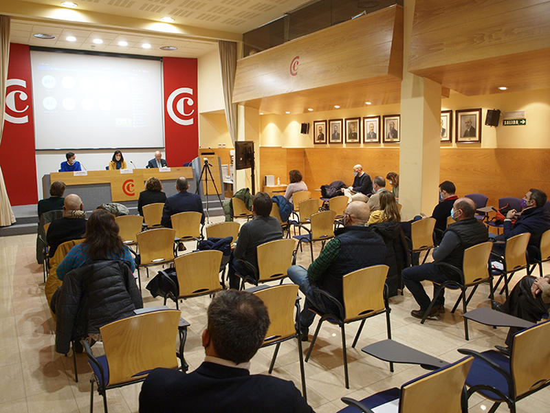 acto presentación creación comunidad energética en Navarra por la Cámara de Comercio.