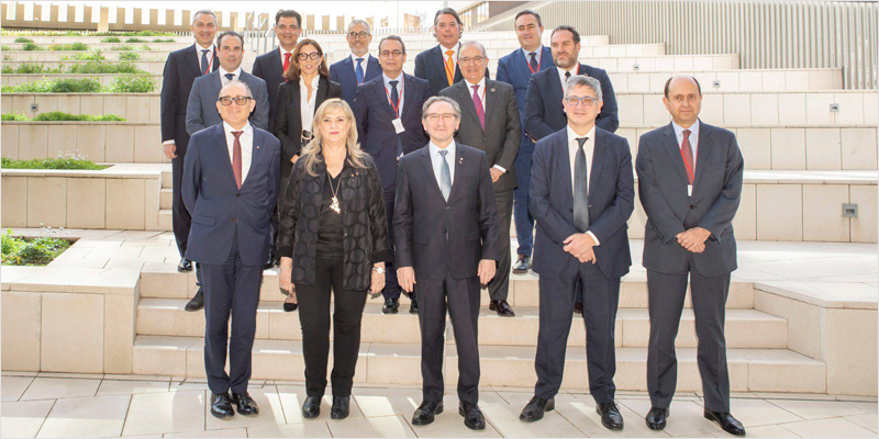 Acto de presentación del convenio de colaboración con 10 entidades financieras para la rehabilitación energética en Cataluña.