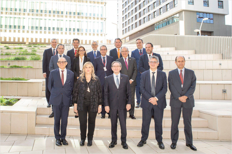 Acto de presentación del convenio de colaboración con 10 entidades financieras para la rehabilitación energética en Cataluña.