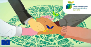 Imagen promocional del Programa de aprendizaje 2022/2023 del Pacto de los Alcaldes por el Clima y la Energía