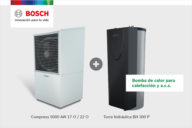 Bomba calor compress 5000 AW Bosch Comercial e Industrial.