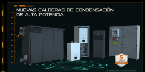 Gama de calderas de condensación de alta potencia para usos centralizados