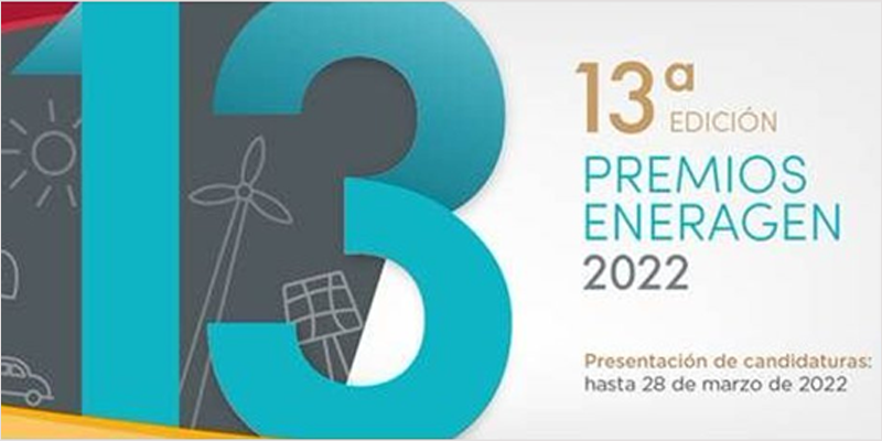 Cartel convocatoria 13ª edición Premios Eneragen 2022.