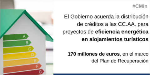 Aprobada la distribución de 170 millones para proyectos de eficiencia energética de empresas turísticas
