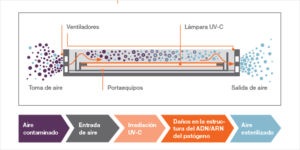 Funcionamiento del purificador de LEDVANCE.
