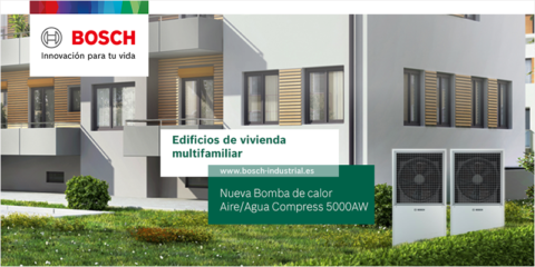 La bomba de calor Compress 5000 AW de Bosch, la solución para edificios de viviendas multifamiliares