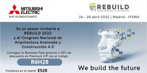 La aerotermia y el ahorro energético son las apuestas de Mitsubishi Electric en Rebuild 2022