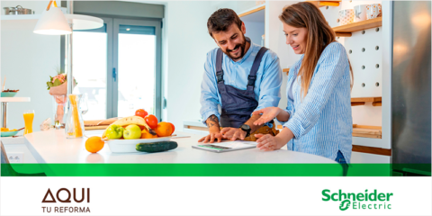 Colaboración entre Schneider Electric y Aquí tu Reforma para rehabilitar los hogares del futuro