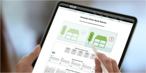 Nueva herramienta Domestic AirCon Quick Selector de Panasonic para elegir la bomba de calor adecuada