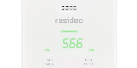 El monitor de dióxido de carbono R2002C-A de Resideo mejora la calidad del aire