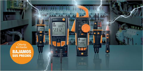 Una selección de equipos eléctricos de Testo, en promoción por tiempo limitado