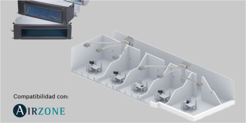 Las unidades interiores de conducto de sistemas VRF de Bosch se unen a la climatización por zonas