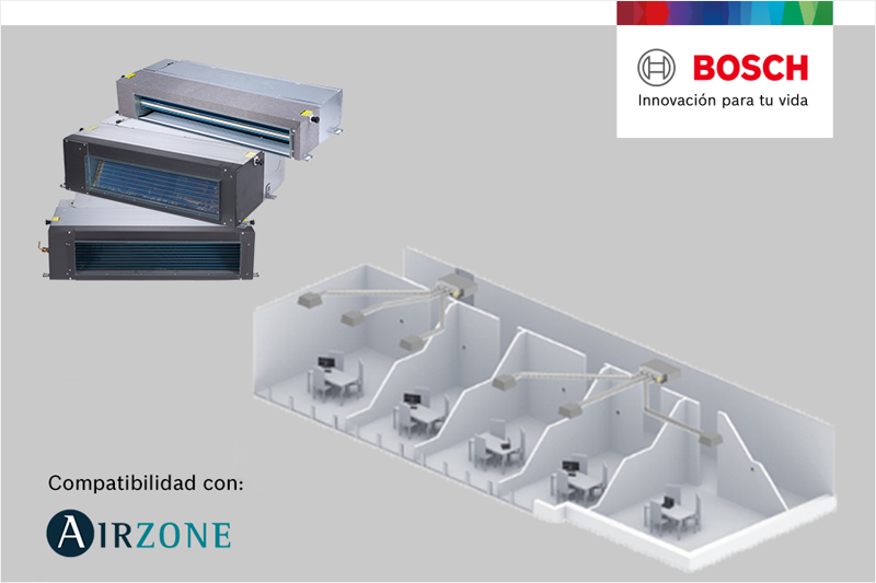 Sistemas VRF de Bosch compatibles con Airzone.