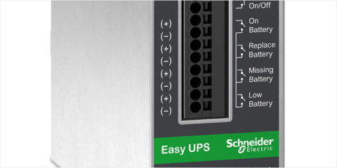 El nuevo SAI industrial Easy UPS de Schneider Electric reduce los tiempos de inactividad