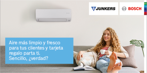 Junkers Bosch lanza una campaña de equipos de climatización con mayor eficiencia y calidad de aire