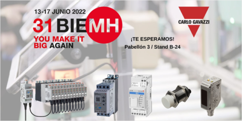 Carlo Gavazzi mostrará sus soluciones clásicas e innovadoras en la feria BIEMH 2022 de Bilbao