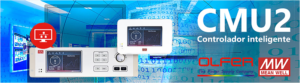 Imagen de dos modelos del CMU2 Controlador Inteligente de Electrónica OLFER.
