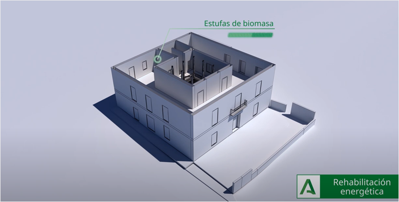Imagen del proceso de tecnología BIM en un edificio que necesita rehabilitación energética.