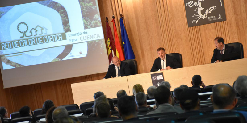 Acto de presentación de la primera Red de Calor de Cuenca.