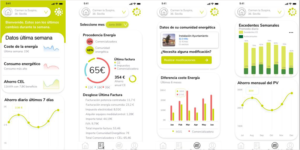 Pantallazo de los datos que ofrece la oficina de asesoramiento energético de Sevilla.