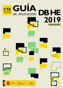 Portada de la nueva versión de junio de 2022 de la guía de aplicación DB-HE 2019 de CTE.