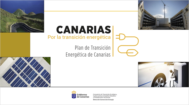 portada del borrador del Plan de Transición Energética de Canarias (PTECan) 