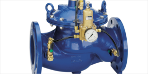 Válvula reductora de presión del agua.