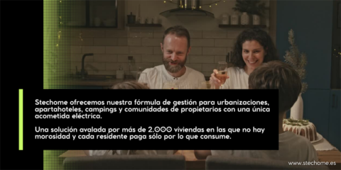 Stechome ayuda a la gestión energética de edificios residenciales con una única acometida eléctrica