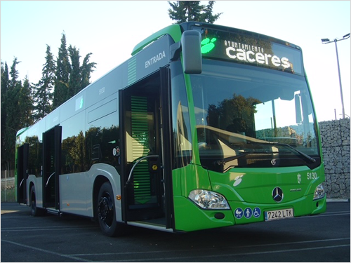 Autobús público de Cáceres.