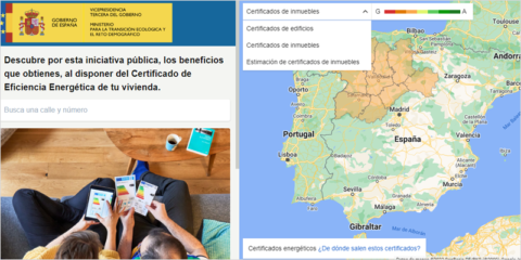 Nuevo geoportal con información sobre los certificados energéticos de los edificios