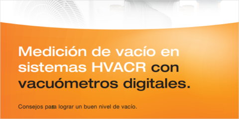 Testo presenta su guía para la medición de vacío en sistemas HVACR con vacuómetros digitales
