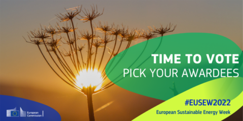 Abierto el plazo para votar a los finalistas de los Premios Europeos de la Energía Sostenible 2022