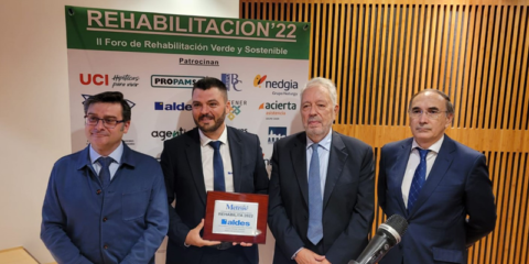 Aldes recibe el Premio Rehabilita 2022 por promover la rehabilitación sostenible