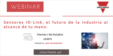 Webinar de Carlo Gavazzi sobre los sensores IO-Link para adaptarse a la industria 4.0