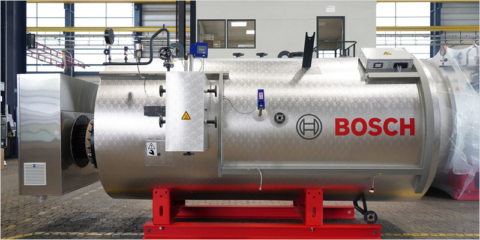 Nueva caldera de vapor ELSB 100% eléctrica de Bosch para descarbonizar la producción de calor