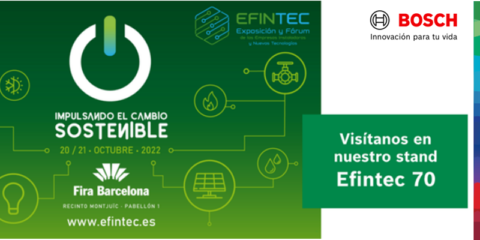 Bosch Termotecnia mostrará sus soluciones de climatización más sostenibles en Efintec 2022