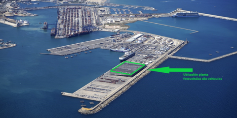Se licita la instalación fotovoltaica para autoconsumo del dique Este en el Puerto de Valencia