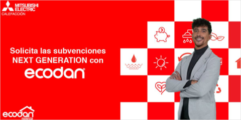 Mitsubishi Electric ayuda a solicitar los fondos Next Generation para los equipos de aerotermia Ecodan