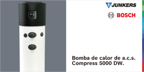 La bomba de calor de agua caliente Compress 5000 DW consigue un ahorro energético de hasta el 70%